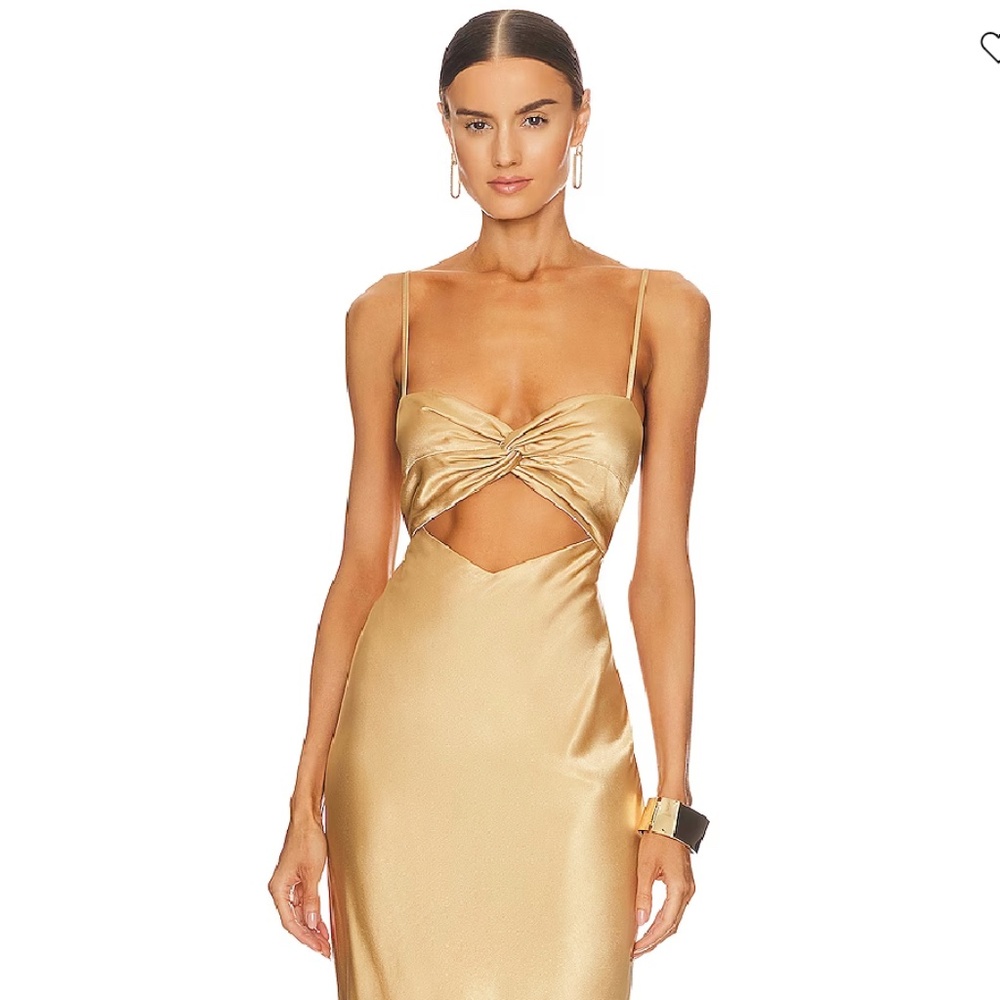 SHONA JOY Oliviera Twist Front Midi Dress - TAFFY